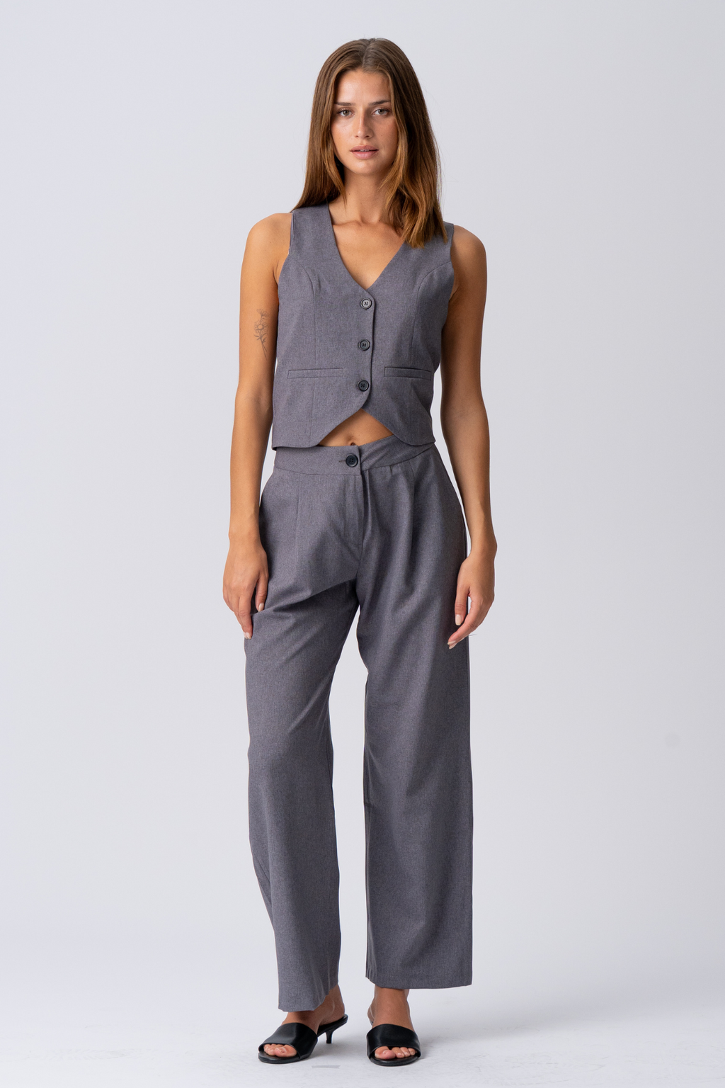 Natalie Pants - Gris foncé