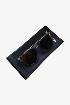 Case douce de lunettes de soleil - noir