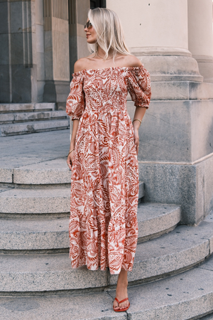 Robe lia - rouge