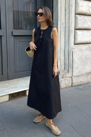 Jenna Tie Robe - Black