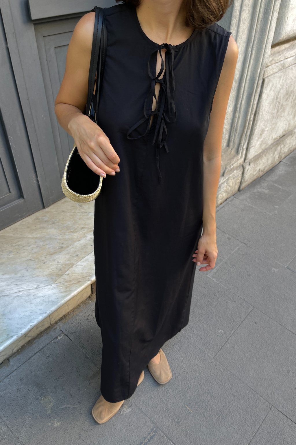 Jenna Tie Robe - Black