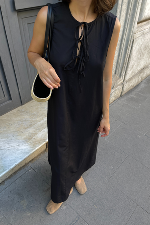 Jenna Tie Robe - Black