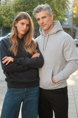 Sweat à capuche essentiel - Noir