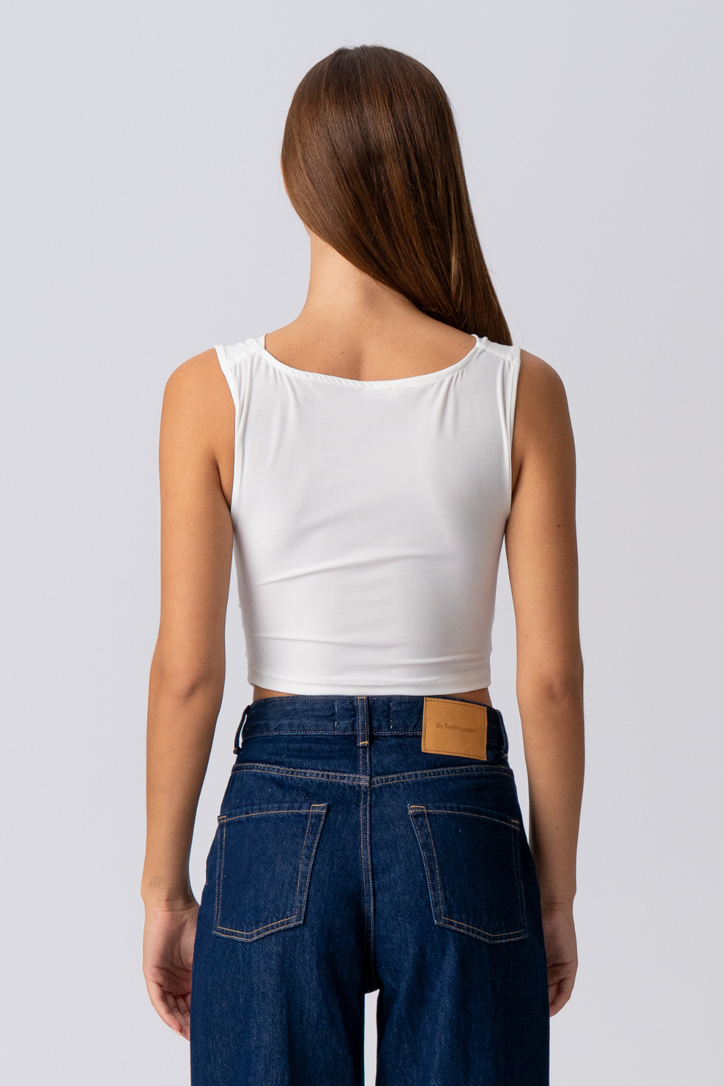 Elisa Waterfall Top - White