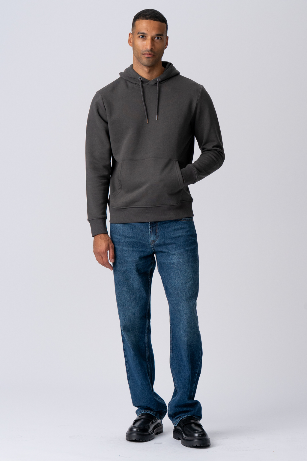 Sweatshirt à capuche - Gris foncé