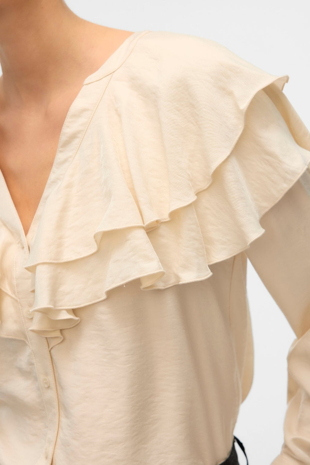 Lizzi Flounce Top - Birch