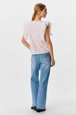 Hope Papaya Nour S / S TOP - Sable blanc