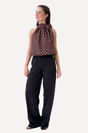 Haut Wilma - Marron/Pois Blanc