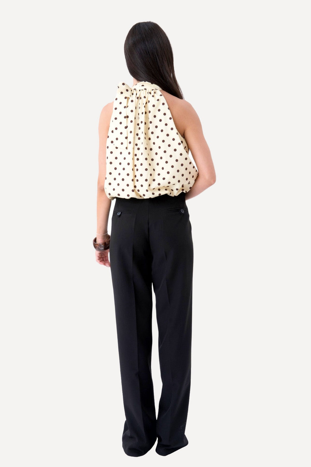 Haut Wilma - Pois Jaune/Marron