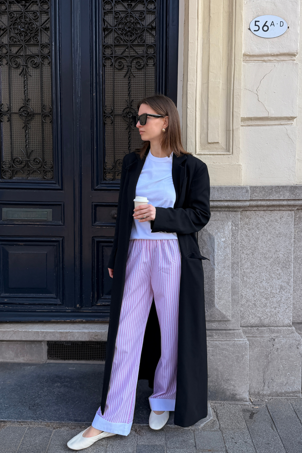 Layla Striped Pants - Pink