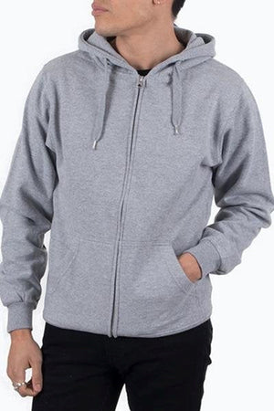 Zip Sweat Hoodie - Light Gray