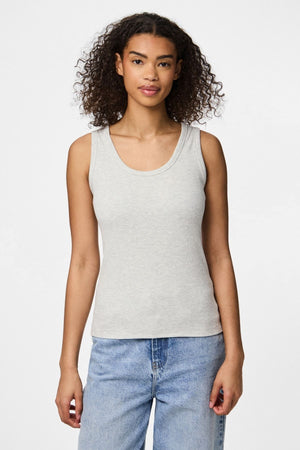 May Tank Top - Melange gris clair