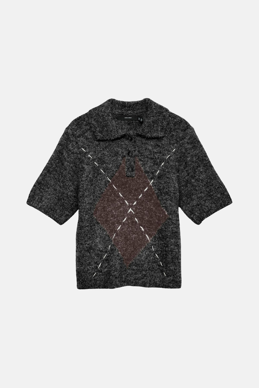 Bliss 2/4 Poloneck Pullover - noir