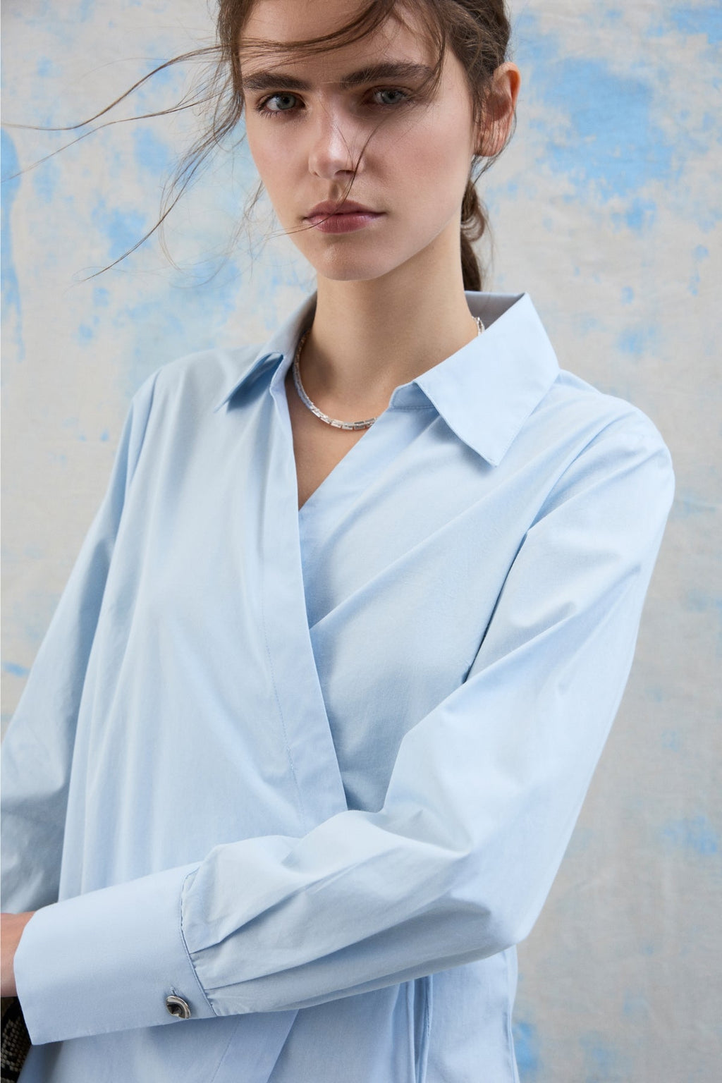 Lumi V-Neck Wrap Top - Nantucket Breeze