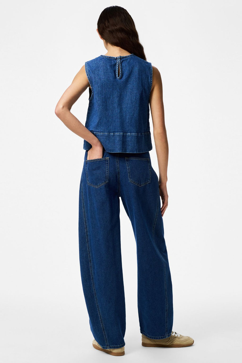 Haut en Denim Silke - Denim Bleu Moyen