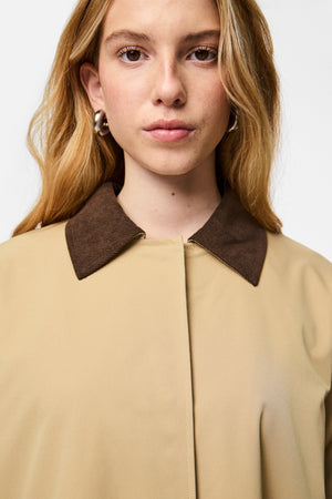 Veste Longue Légère Jorma - Travertin Hot Fudge