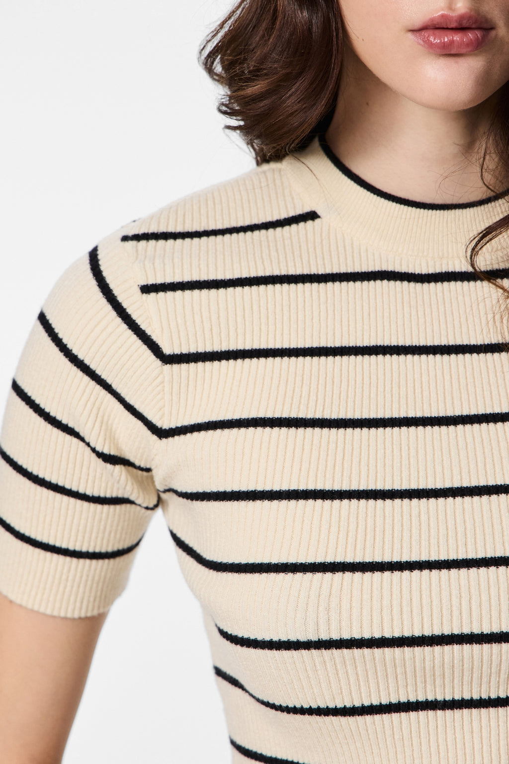 Tricot à col rond Mira - Bouleau Noir