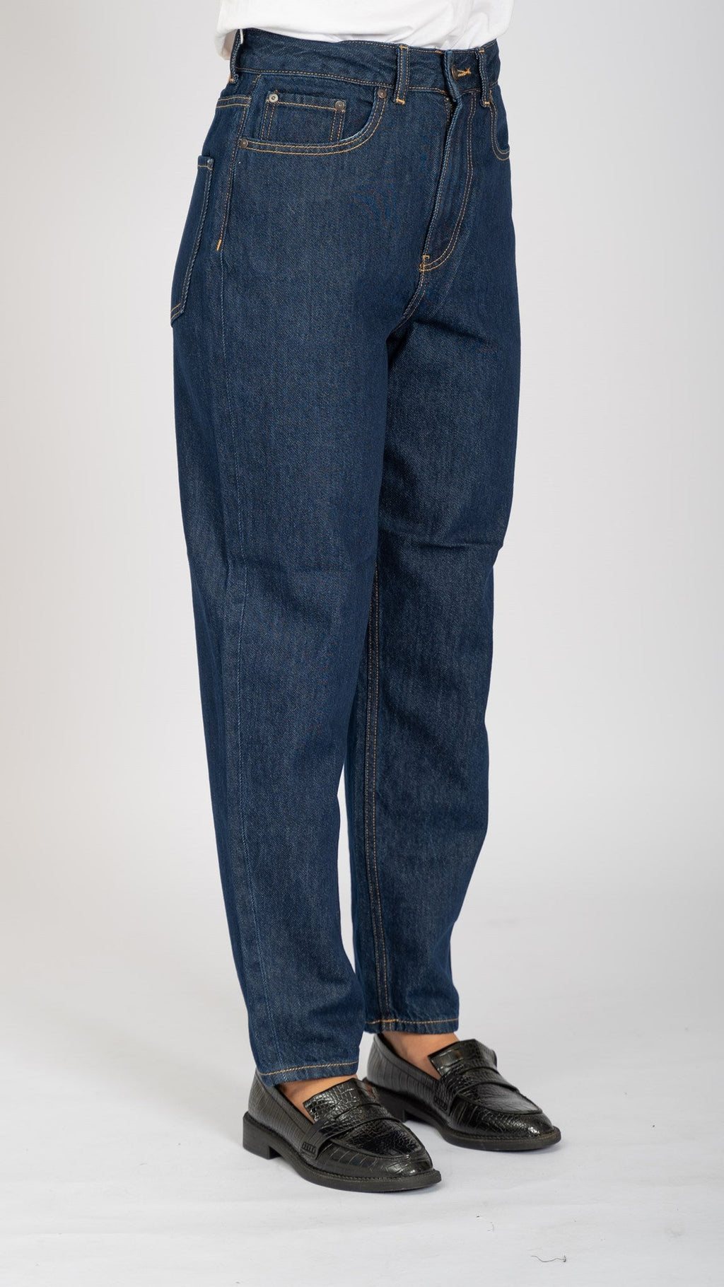 The Original Performance Mom Jeans - Denim bleu foncé