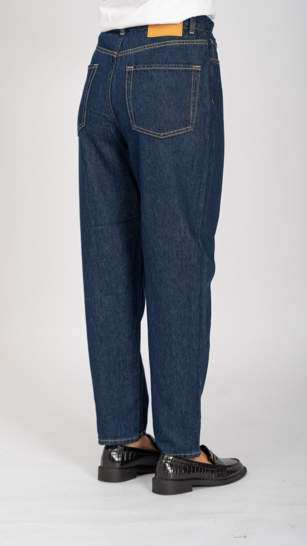 The Original Performance Mom Jeans - Denim bleu foncé