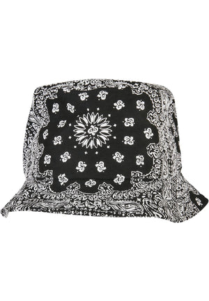 Chapeau Bucket imprimé Bandana - Noir