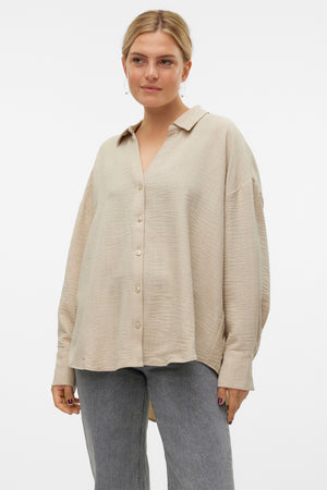 Melaney Queeny Shirt - Overcast Melange