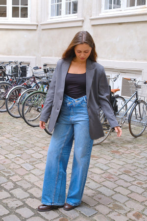 Blazer coupe classique - Gris foncé