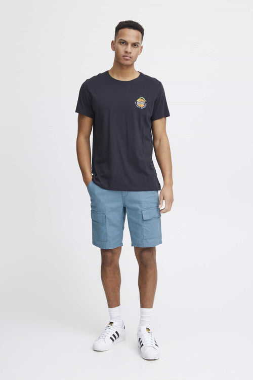 Cargo Linen Shorts - Captain Blue - TeeShoppen Group™ - Shorts - Blend