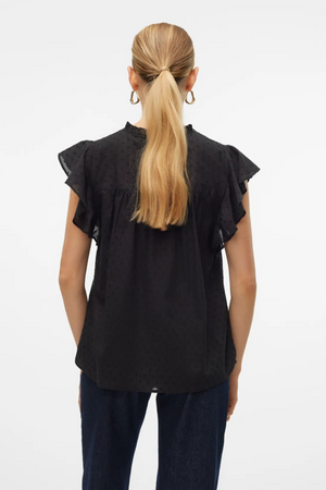 Trine Lace Top - Black