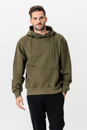 Sweat à capuche lourd - armée