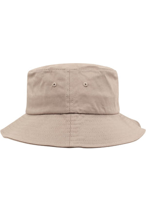 Cotton Twill Bucket Hat - Khaki - TeeShoppen Group™ - Accessories - Flexfit