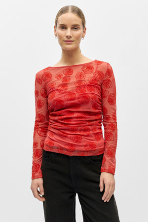 Haut Elodie - Roses Poinsette Canneberge