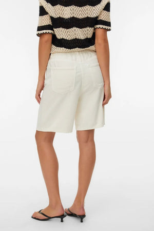 Villa Bermudes Denim Shorts - Écru
