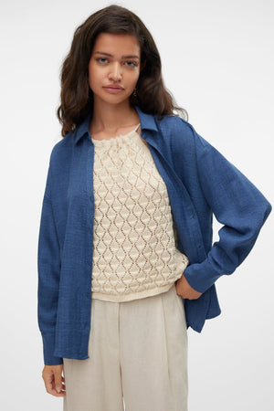 Chemise Melaney Queeny - Denim foncé mélangé
