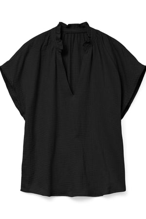 Natali V-Neck Top - Black