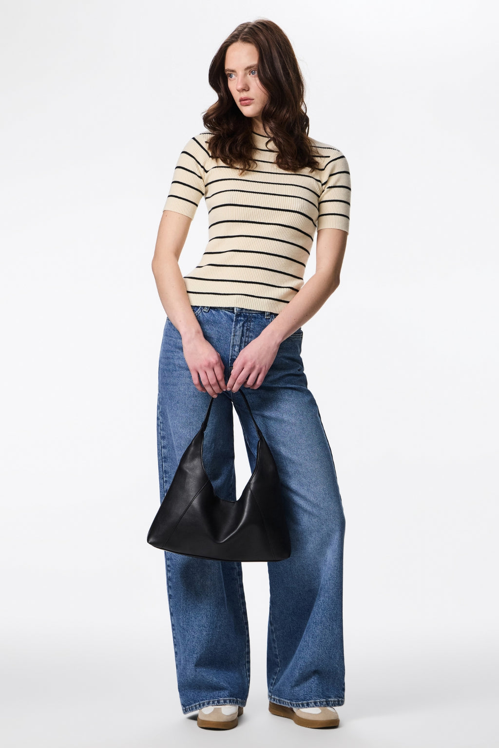 Tricot à col rond Mira - Bouleau Noir