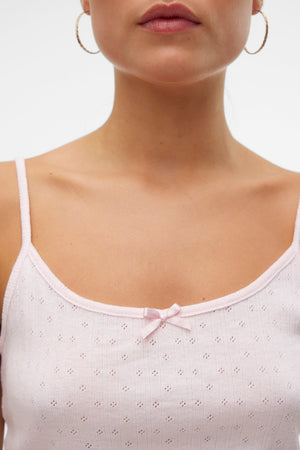 Isa Singlet Top - Pink A-Boo