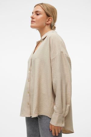 Melaney Queeny Shirt - Overcast Melange