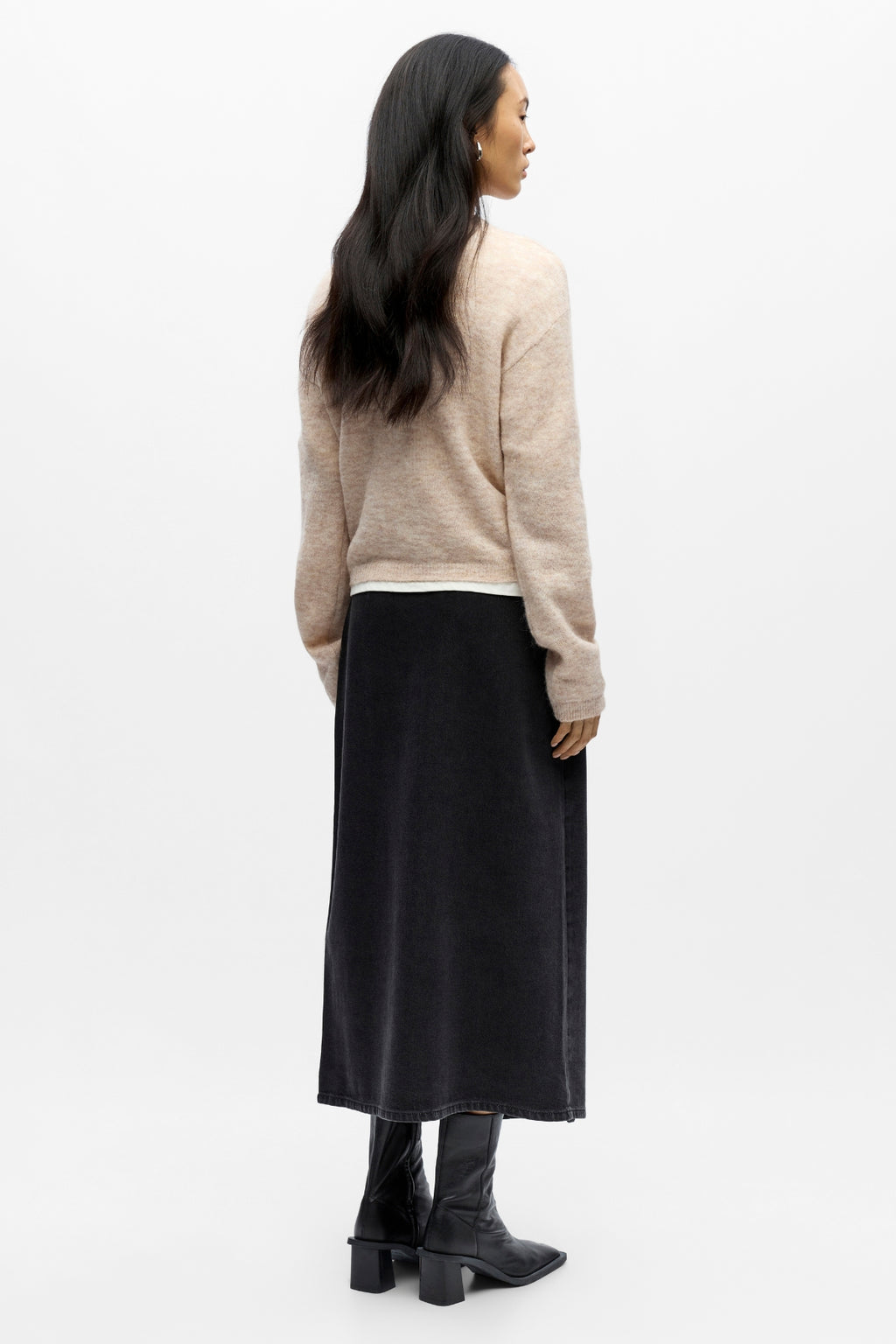 Agate Knit Cardigan - Humus Melange