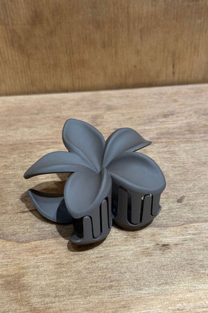 Flower Hair Clip - Brown