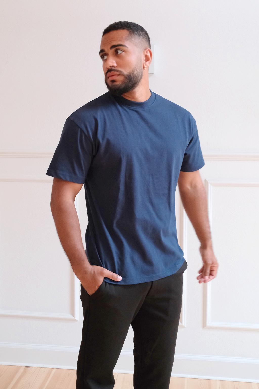 T-shirt boxy - Marine