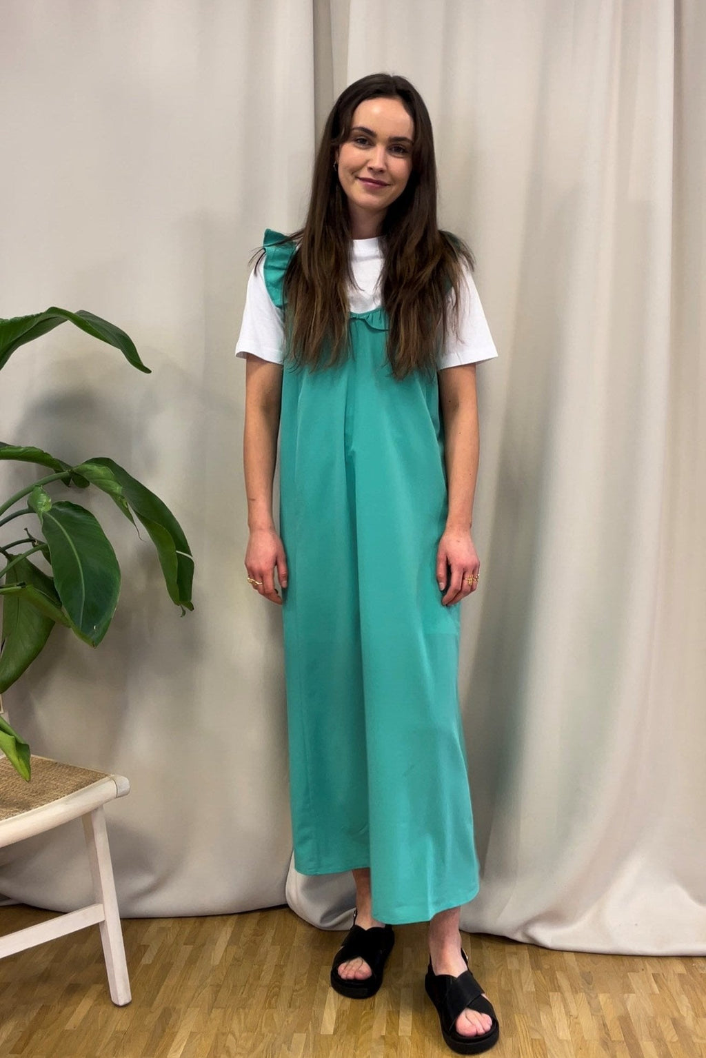 Robe MIDI ZORA - Green marin
