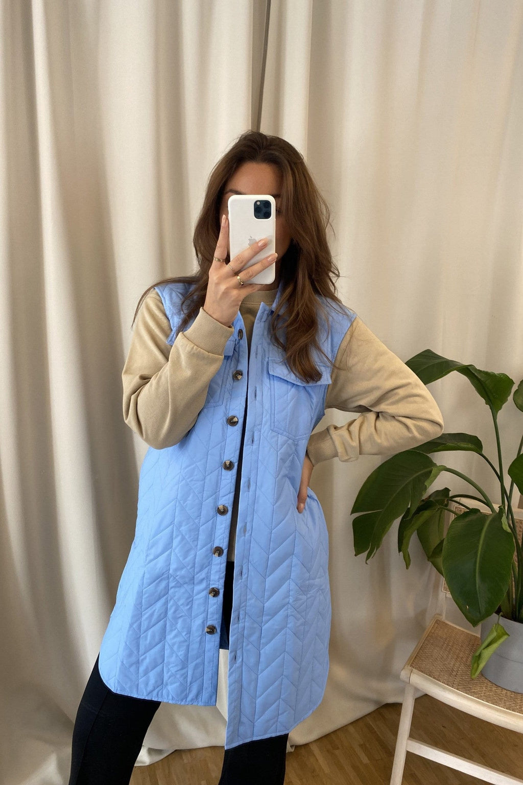 Magda Lang matelash gilet - Hortensia