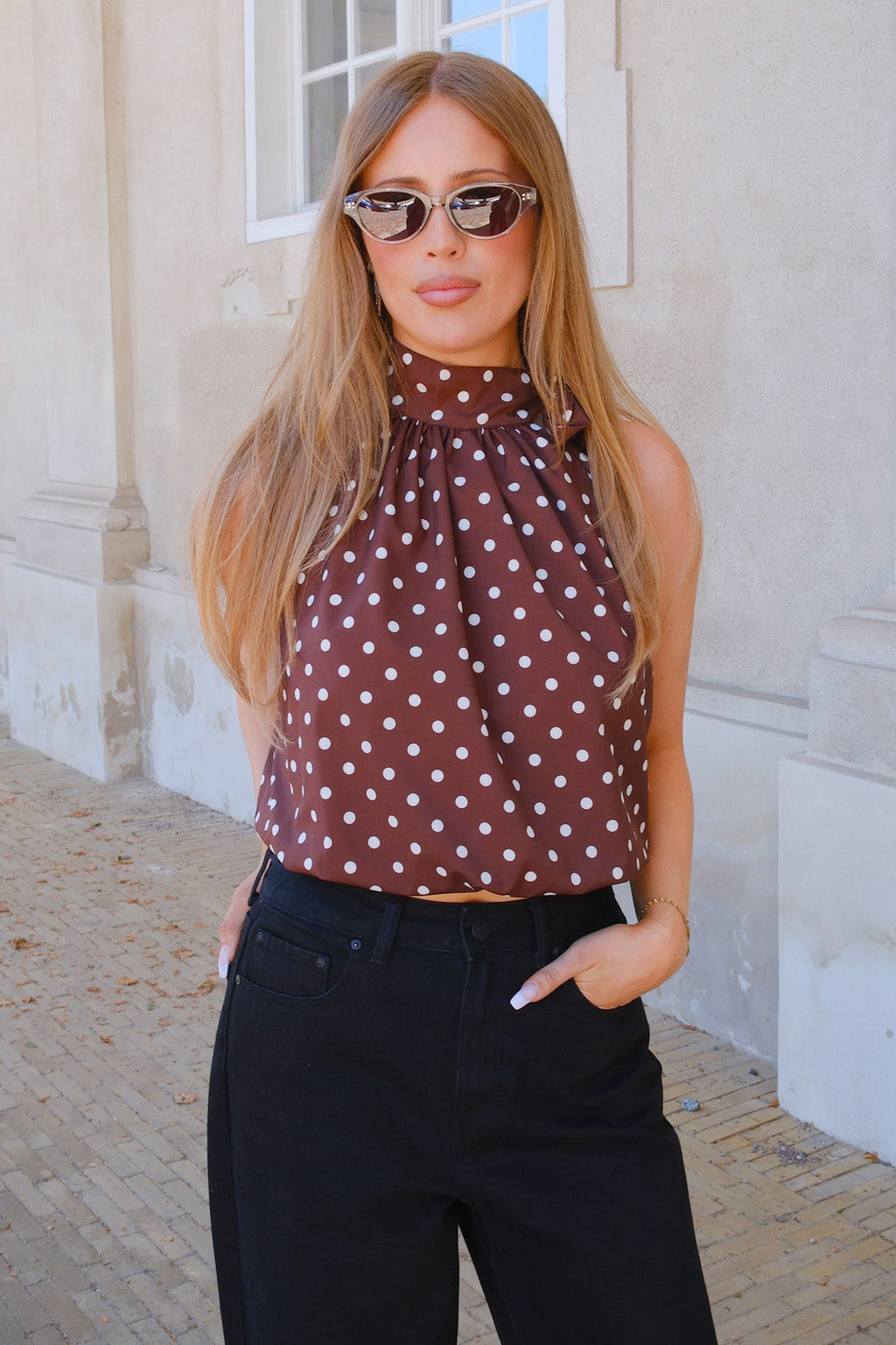 Lunettes de soleil Jonathan - Transparent-Marron
