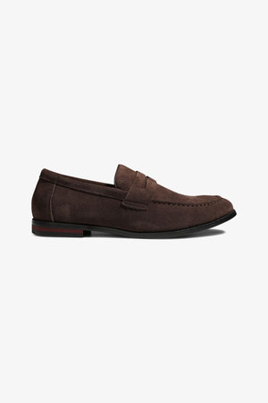 Mocassins en daim - Marron foncé