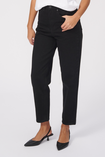 Le jean maman de performance original - Black Denim