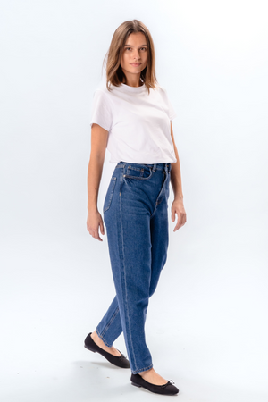 The Original Performance Mom Jeans - Denim bleu moyen