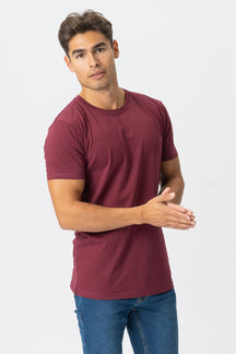 T-shirt musculaire - rouge bordeaux