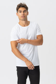 T-shirt musculaire - blanc