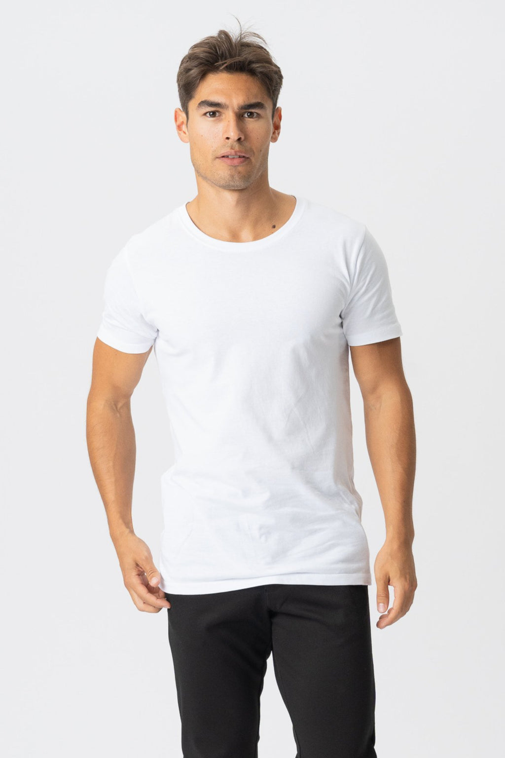 T-shirt musculaire - blanc