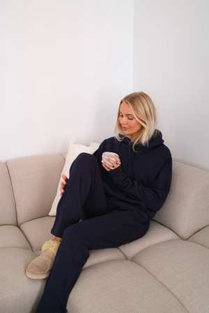 Ensemble sweat à capuche essentiel pour femme - Marine